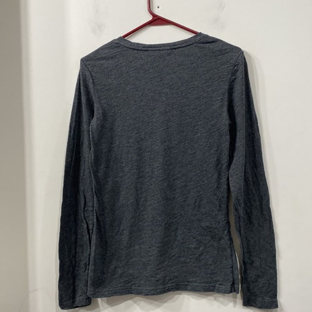 Ariat Long Sleeve Cotton Top Heathered Grey with Cartoon Motive size S - Picture 5 of 8